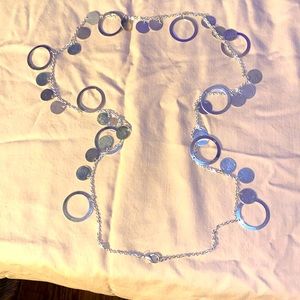 3 for $10 necklace silver, 34” EUC